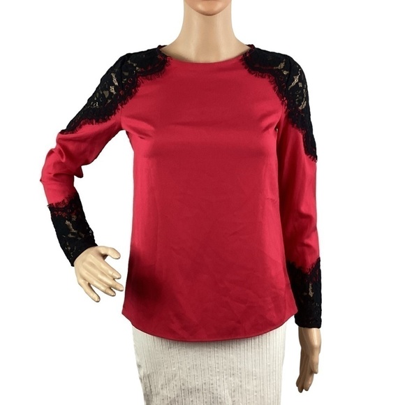 Gianni Bini Blouse Size XS Red - Picture 1 of 7